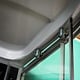 Cabina dus hidromasaj Sanotechnik PC50 , material profil aluminiu, 4mm, cadita semirotunda, 90 x 90 x 215 cm