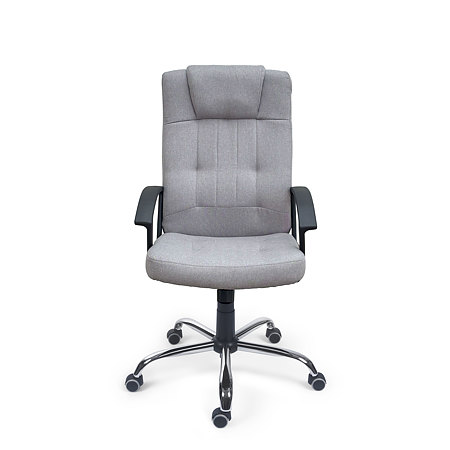 Scaun birou directorial gri Antares LGA68 CR E21, tapiterie textil, rotativ, reglabil pe inaltime, 63 x 66 x 124 cm