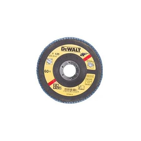 Disc lamelar pentru metal DeWalt DT3309, 125 x 22.23 mm, 60 granulatie
