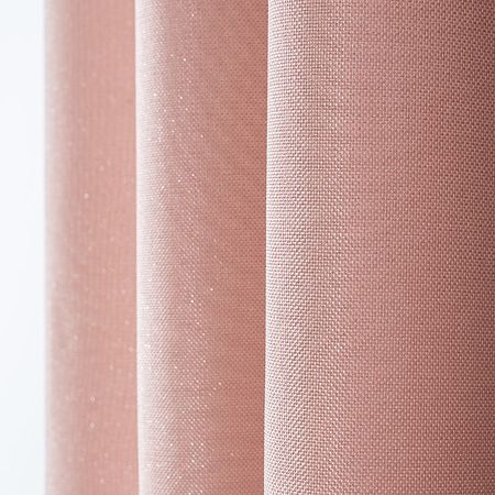 Draperie Precieux 57187, 100% poliester, roz  pudrat, 140 x 260 cm