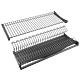 Scurgator vase Teko Premium, reglabil, otel si plastic, antracit, 800 mm