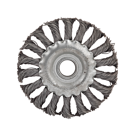 Perie circulara rotativa 200 mm(20),pentru polizor unghiular, cu peri din otel