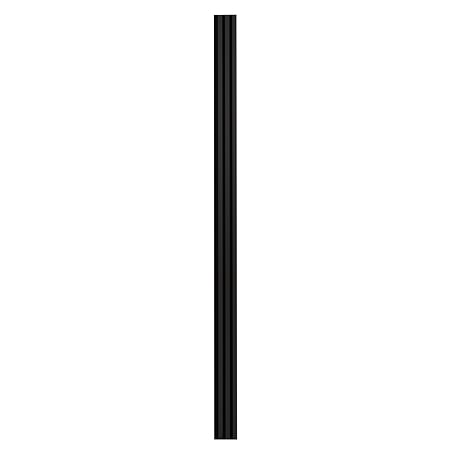 Panou riflaj acustic negru uni, MDF, suport feltru 8 mm, interior, 2600 x 144 x 20 mm
