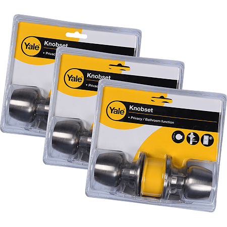 Maner Yale Knobset fara cheie pentru usa interior, inox, nichel satinat Maner Yale Knobset fara cheie pentru usa interior, inox, nichel satinat
