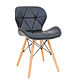 Scaun bucatarie / living Eliza, tapitat, piele ecologica, cadru de lemn, negru, max. 110 Kg., 73 x 47 cm Scaun bucatarie / living Eliza, tapitat, piele ecologica, cadru de lemn, negru, max. 110 Kg., 73 x 47 cm