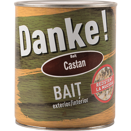 Bait pentru lemn Danke, exterior / interior, castan, 0,75L
