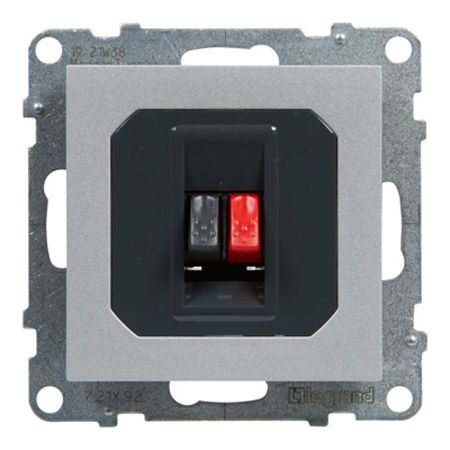 Priza difuzor, borne 4mm2, Legrand New Suno L721392, aluminiu