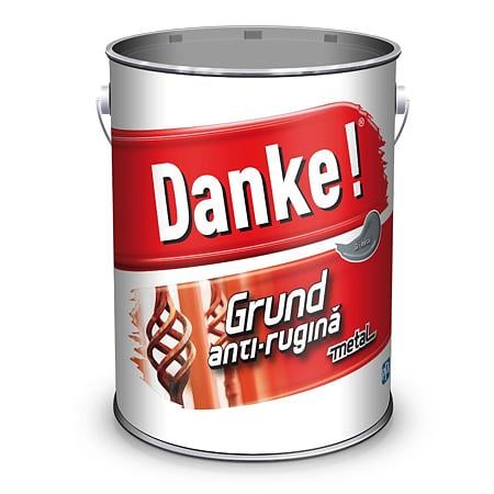 Grund metal anti-rugina Danke, interior/exterior, gri metal, 4 l 
