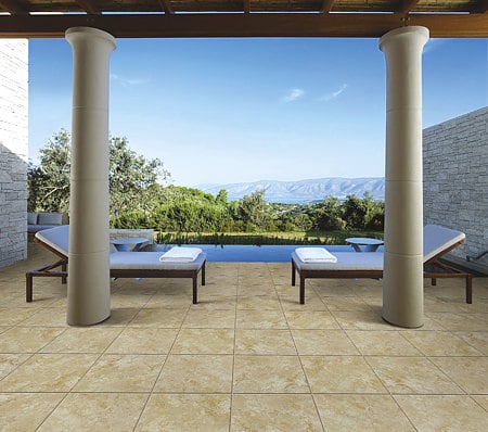 Gresie portelanata de exterior Port Roma, PEI 4, beige, mat, patrata, 45 x 45 cm