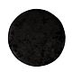 Taburet Ring, inel auriu, catifea neagra E01, rotund, 38 x 38 x 40 cm