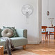 Ventilator de perete Taurus Greco, 45 W, 3 trepte, alb, diametru 40 cm