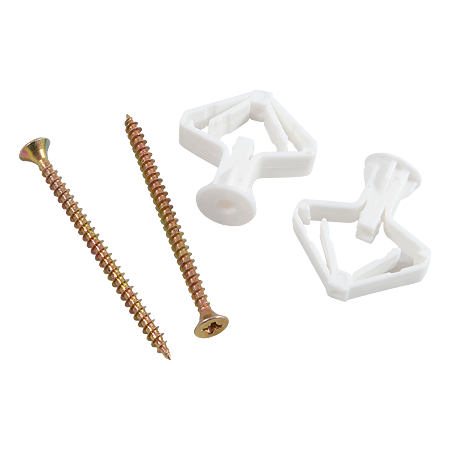Diblu tip T cu surub pentru gips carton, 10 x 47 mm, 4 x 60 mm