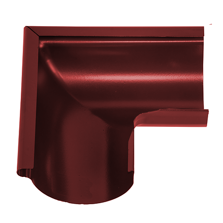Coltar exterior tip 1 jgheab Novatik Ronda, metal, diam. 125mm, rosu RAL 3011