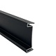 Profil Gola 8402, orizontal/vertical, plastic, negru, 3 m