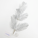 Decoratiune crenguta gliterata, pastic si metal, 25 cm