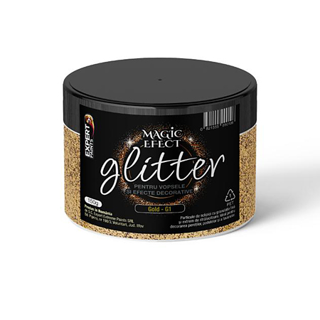 Sclipici decorativ Glitter G1 Magic Efect, 150g, gold, 150 gr