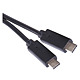 Cablu USB Emos, 3.1 C/M - 3.1 C/M, negru, 1 m