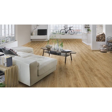 Parchet laminat 8 mm Kronospan Original Variostep K483, nuanta medie, stejar antique sterling, clasa trafic 32, click 2go, 1285 x 192 mm
