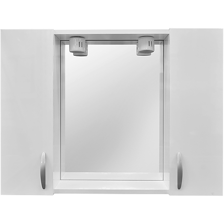 Oglinda baie Savini Due model 960/00, 2 becuri,  MDF, alb