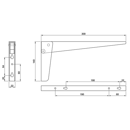 Balama pentru masa rabatabila 45 cm, alba Balama pentru masa rabatabila 45 cm, alba