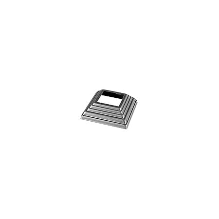 Capac mascare pentru stalpi/tevi rectangulare, tabla, gri, 30 mm