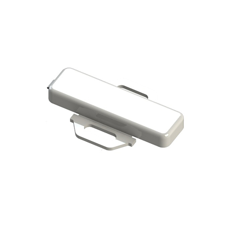 Eticheta PVC SapiSelco, cu capac transparent si suport prindere, 10 x 35 mm, 100 bucati