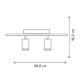 Plafoniera Leyla AP2, KL162021, 2 x GU10, negru