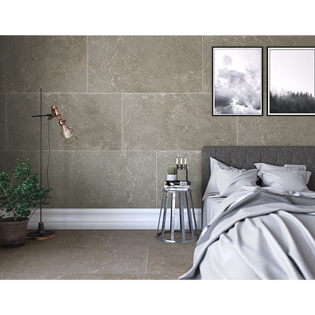 Gresie exterior/interior Kai Stoneline Beige, portelanata, rectificata, mata, pasta alba, PEI 4, R9-10, 60 x 120 cm